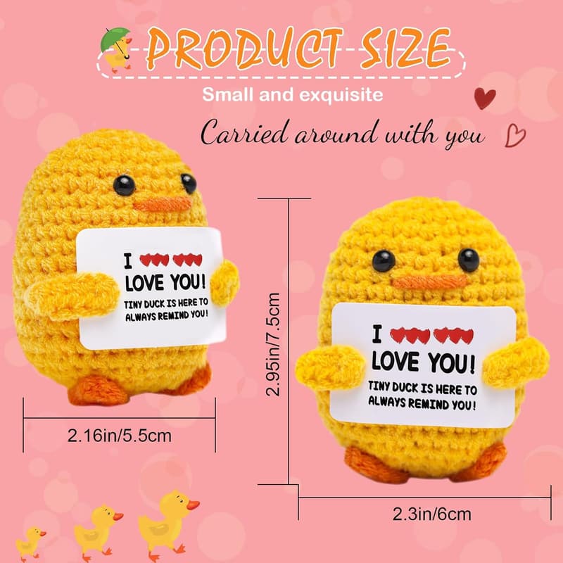 Inspirational Crochet Duck Home Decor Gift for Him/Her