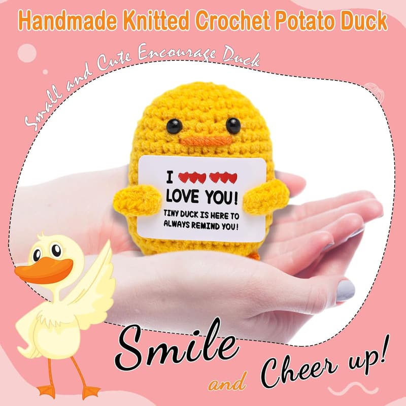 Inspirational Crochet Duck Home Decor Gift for Him/Her