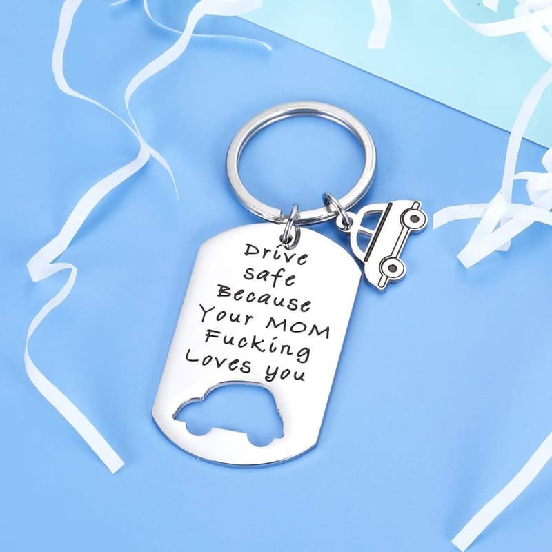16th/18th Birthday Drive Safe Keychain Gift for Him