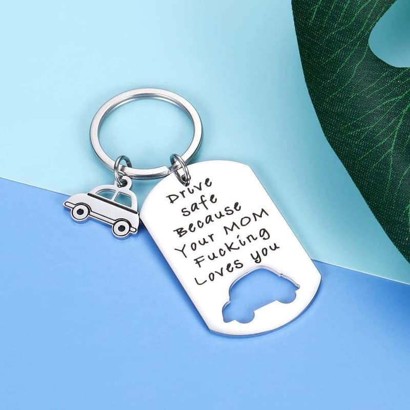 16th/18th Birthday Drive Safe Keychain Gift for Him