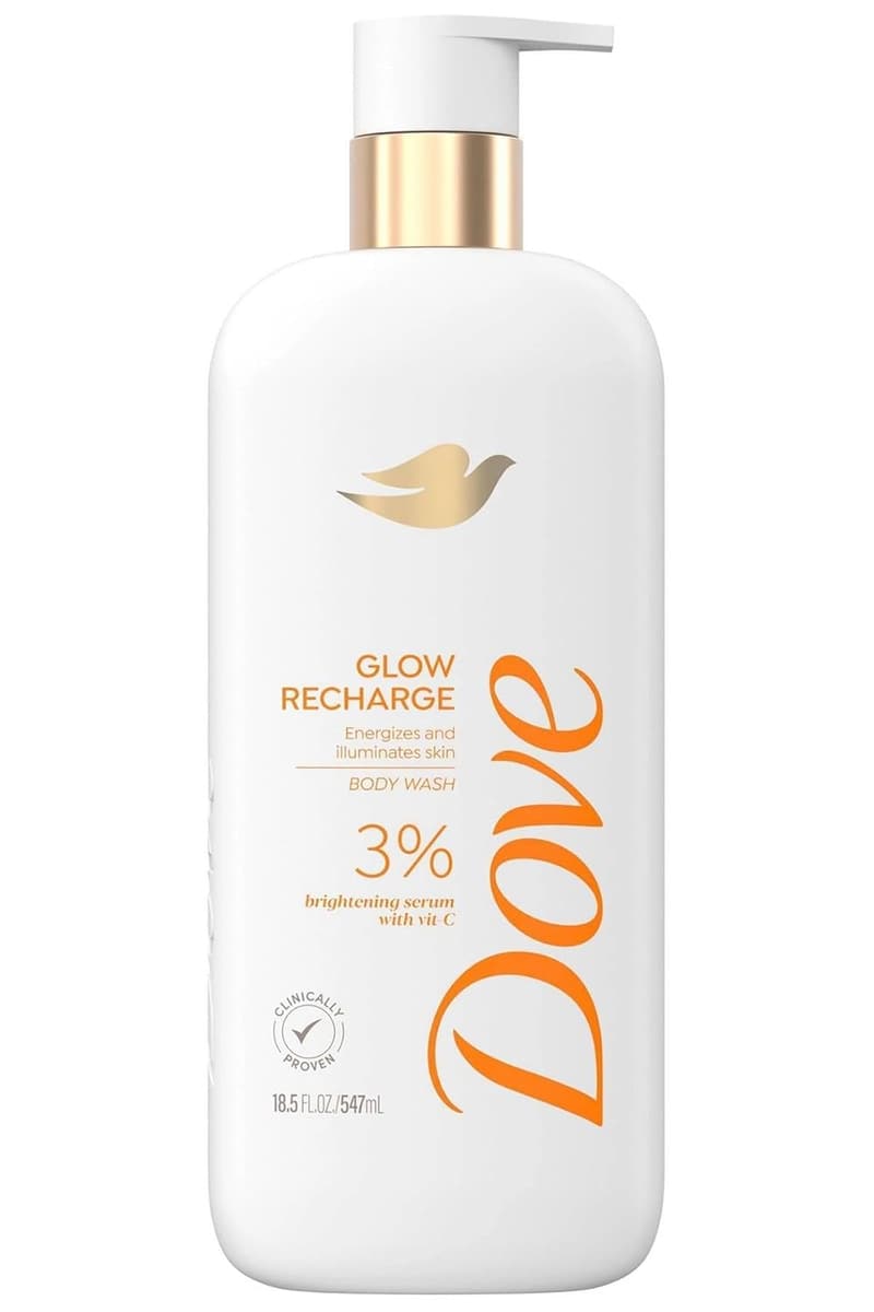 Glow Recharge Dove Exfoliating Body Wash with Vitamin C, 18.5 oz