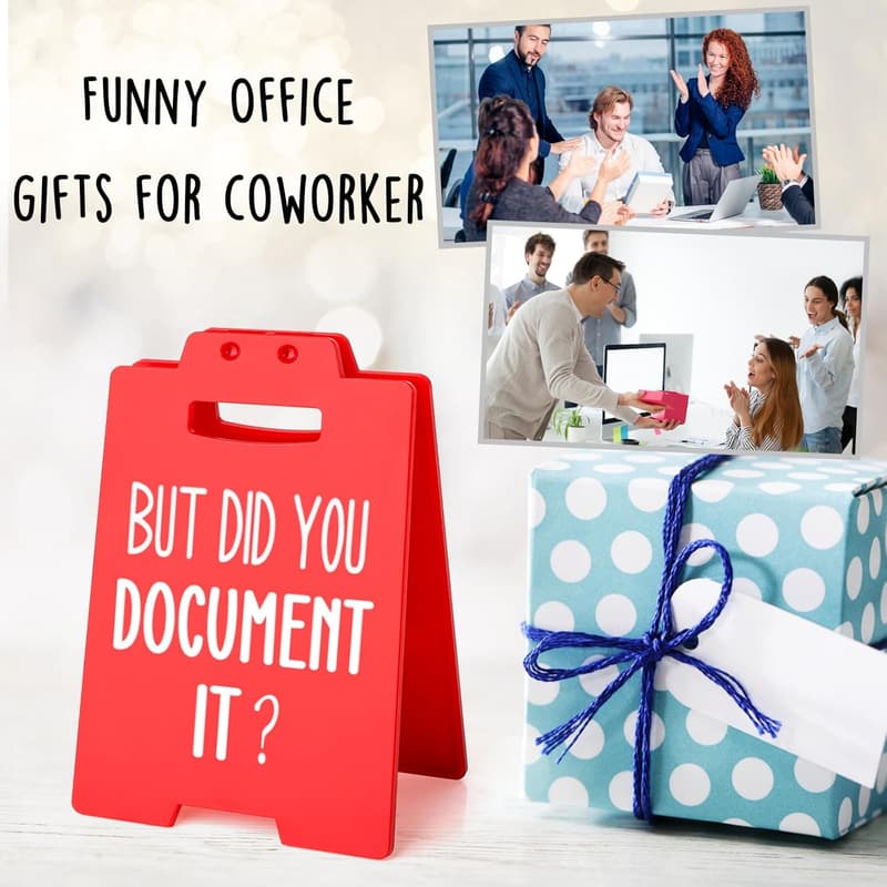 Funny Desk Signs - Gag Gift for Coworkers and Teammates
