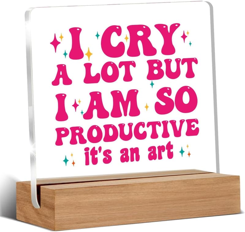 Humorous Desk Sign for Adults - 