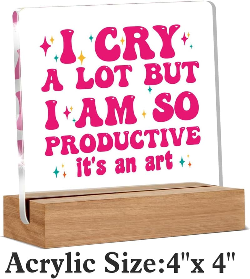 Humorous Desk Sign for Adults - 