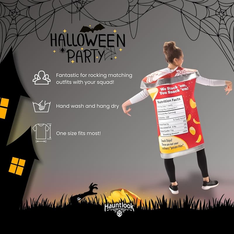 Halloween Costume - Funny Slip-On Bag of Chips for Adults