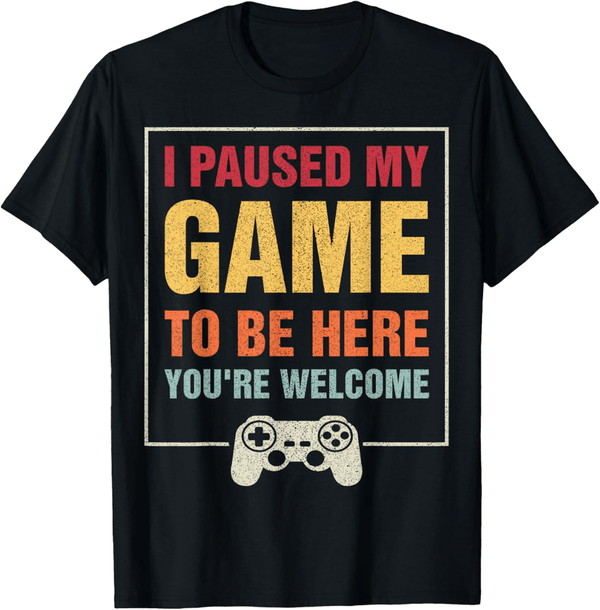 Funny Gamer T-Shirt for Men and Teens - 