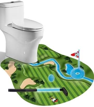 Glow in the Dark Toilet Golf - Funny Gag Gift for Dad