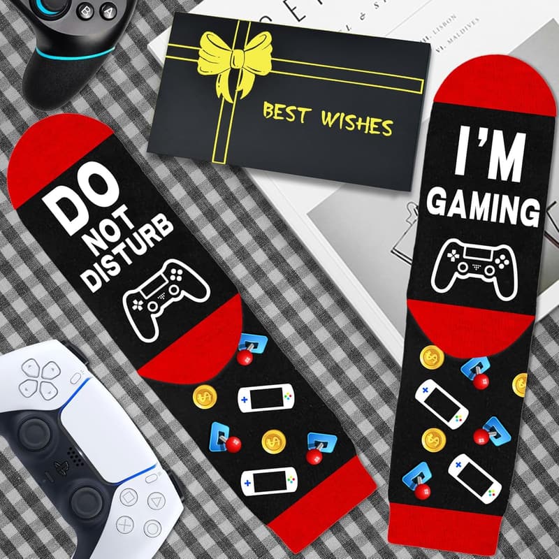 Funny Gamer Socks for Teen Boys - Birthday & Easter Gifts