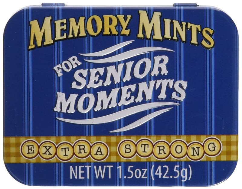 Memory Mints Gag Gift Tin for Senior Moments