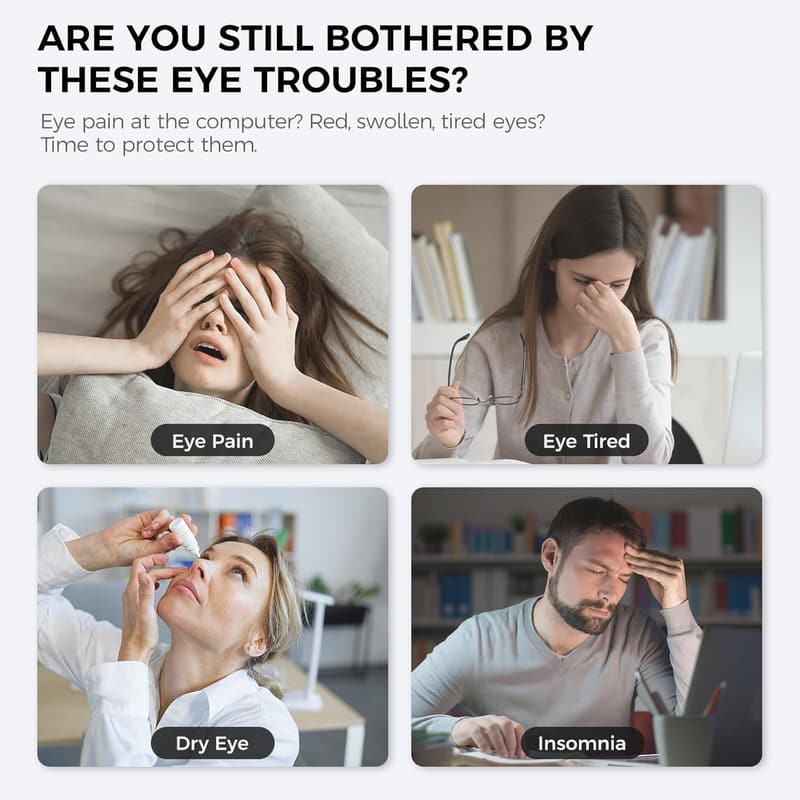 Eye Massager with Heat & Bluetooth - Wellness Gift for Any Occasion