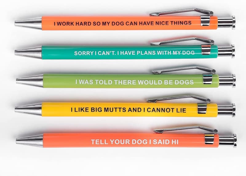 Funny Dog-Themed Ballpoint Pens Set for Pet Lovers