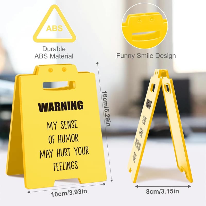 Humorous Desk Sign for Office | Ideal Gag Gift for Coworkers