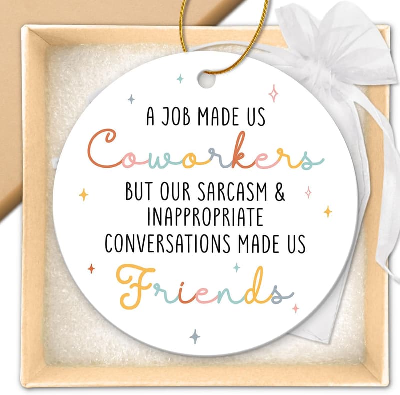 Christmas Coworker Ornaments - Fun Gifts for Women