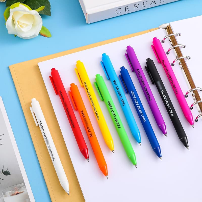 Inspirational Motivational Ballpoint Pens Set for Coworkers