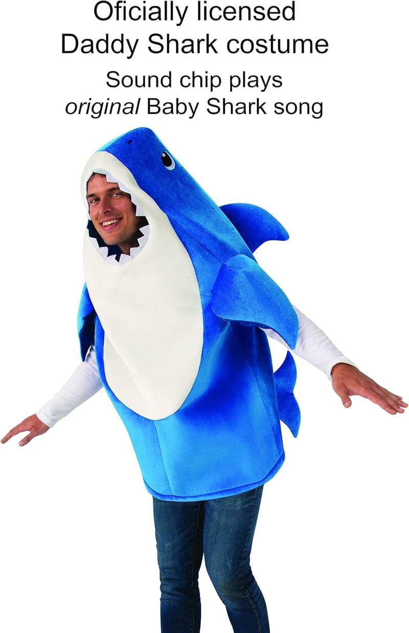 Daddy Shark Costume with Sound Chip for Themed Parties & Halloween