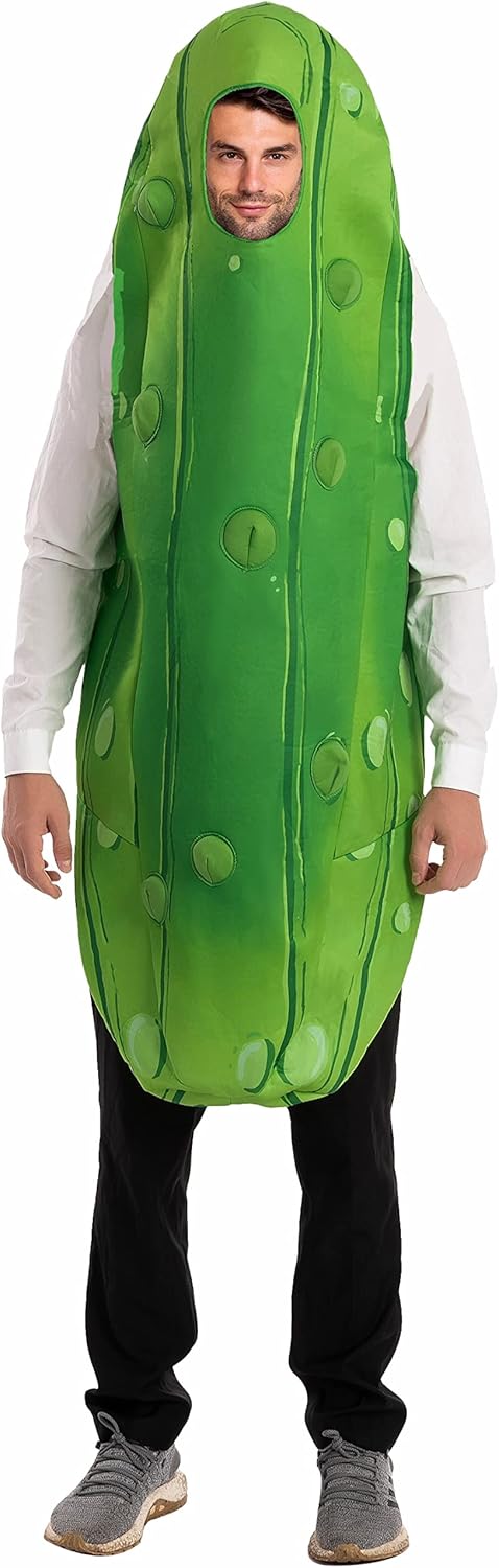 Halloween Pickle Costume for Adults - Unisex Funny Jumpsuit