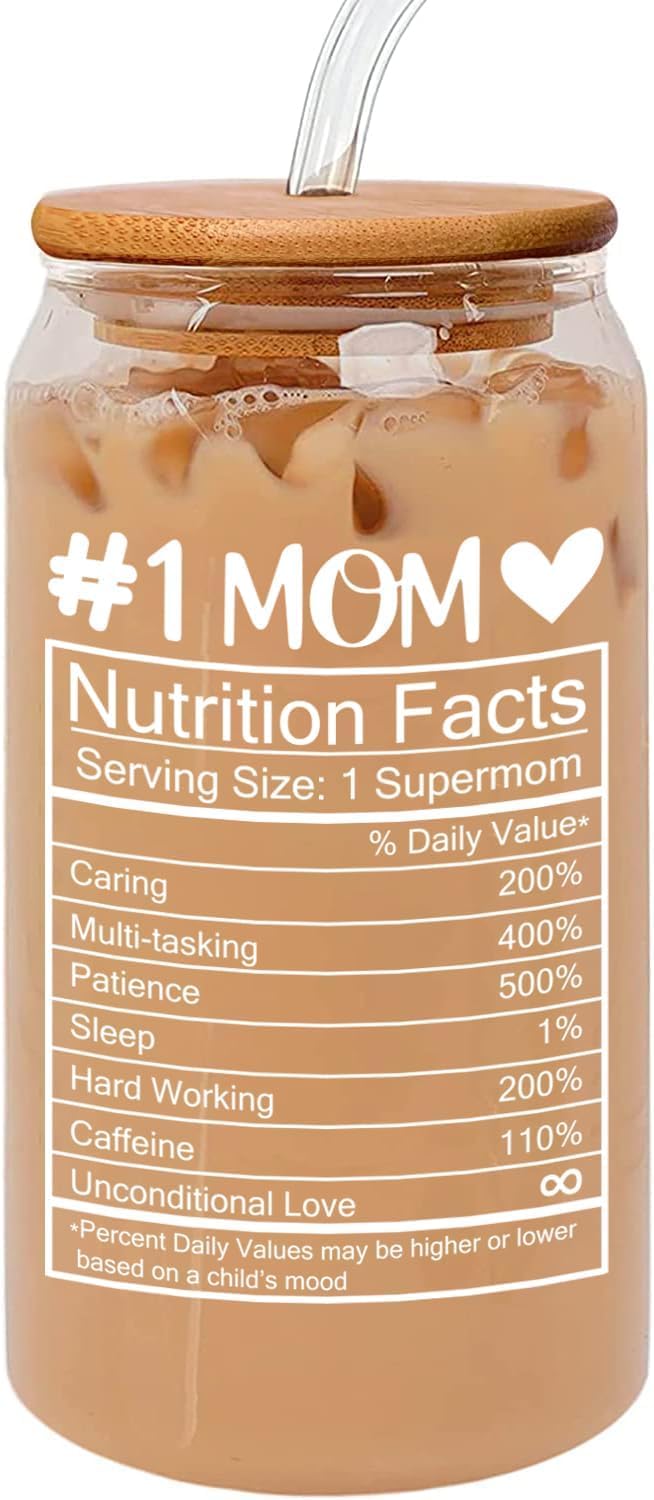Birthday Gift for Mom - 16 Oz Drinking Glass