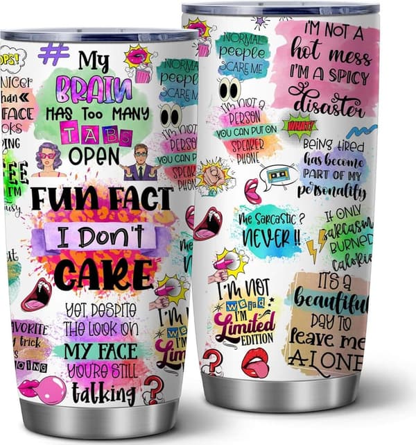 Funny Sarcastic Quote Travel Mug for Women - Birthday Gift
