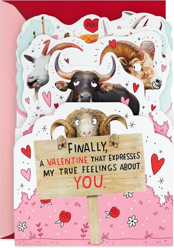 Valentine's Day Funny Pop-Up Card for Couples (Horny Animals)