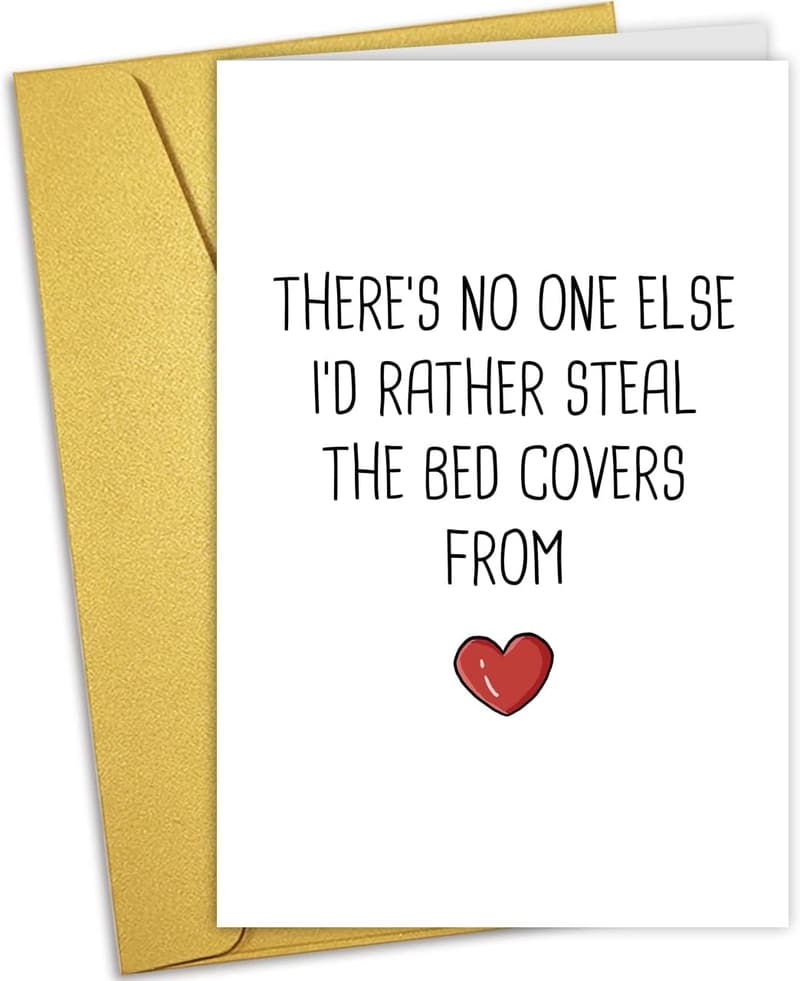 Funny Valentine's Day Card for Couples, Hilarious Cover Stealer