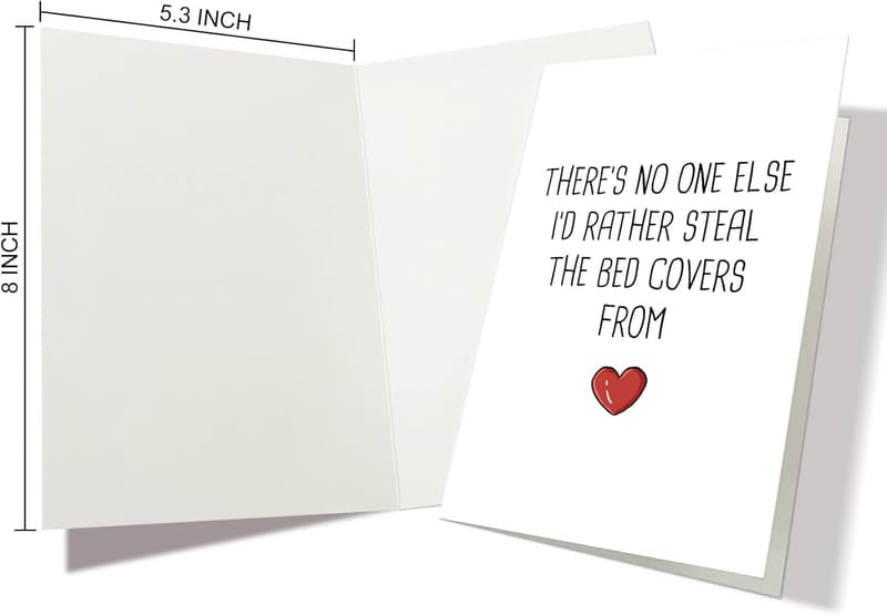 Funny Valentine's Day Card for Couples, Hilarious Cover Stealer
