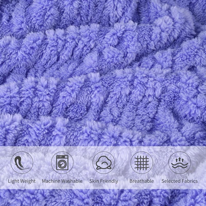 Soft Fleece Poncho Blanket Cape with Pockets for Women