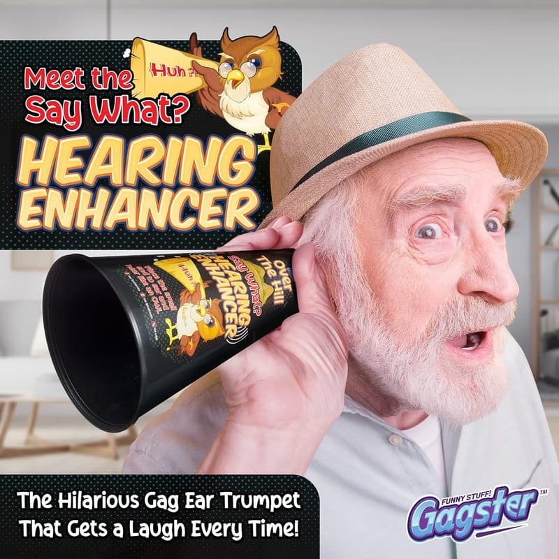 Retirement Gag Gift - Hilarious Ear Trumpet Hearing Enhancer