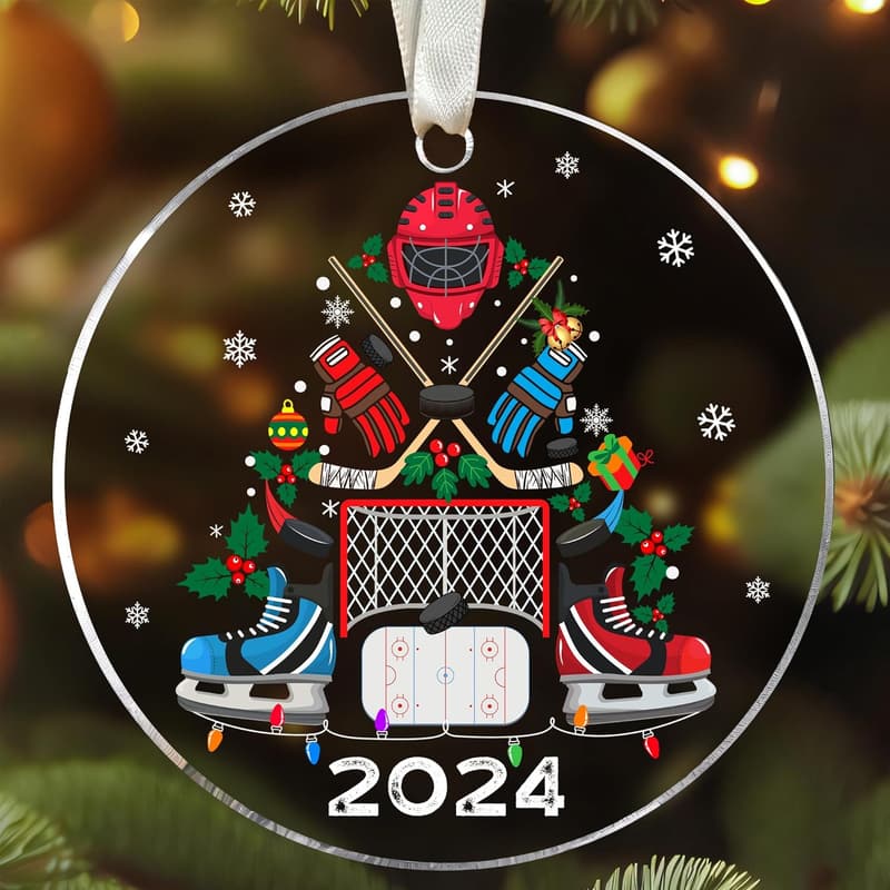 Hockey Ornaments - Acrylic Gifts for Hockey Lovers