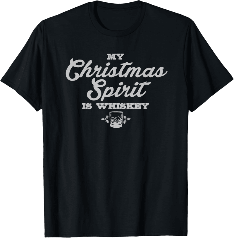 Whiskey Drinker Funny Christmas T-Shirt