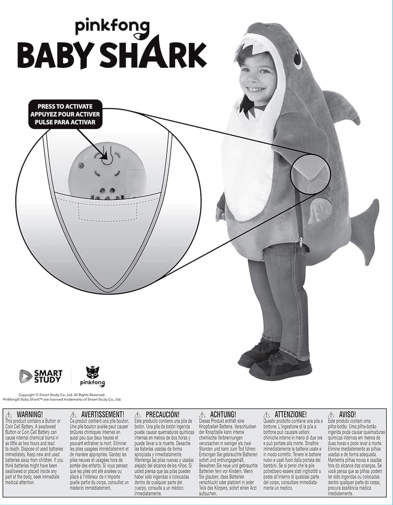 Baby Shark Mommy Costume with Sound Chip for Infants