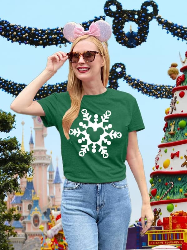 Magic Kingdom Castle Graphic Tee for Women - Casual Vacation Top