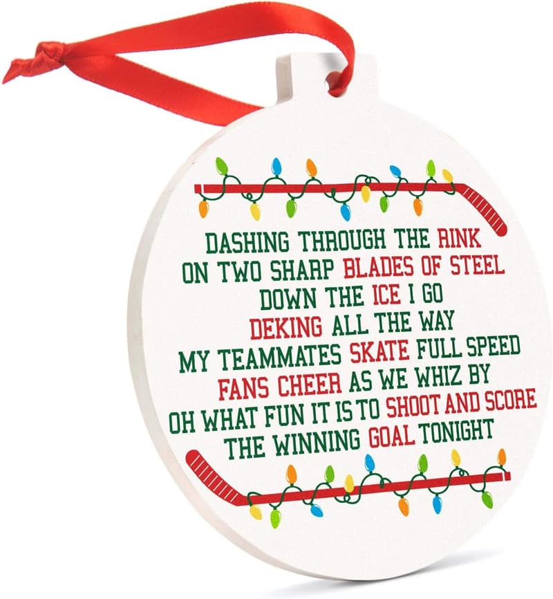 Hockey Ceramic Ornament | Jingle All The Way