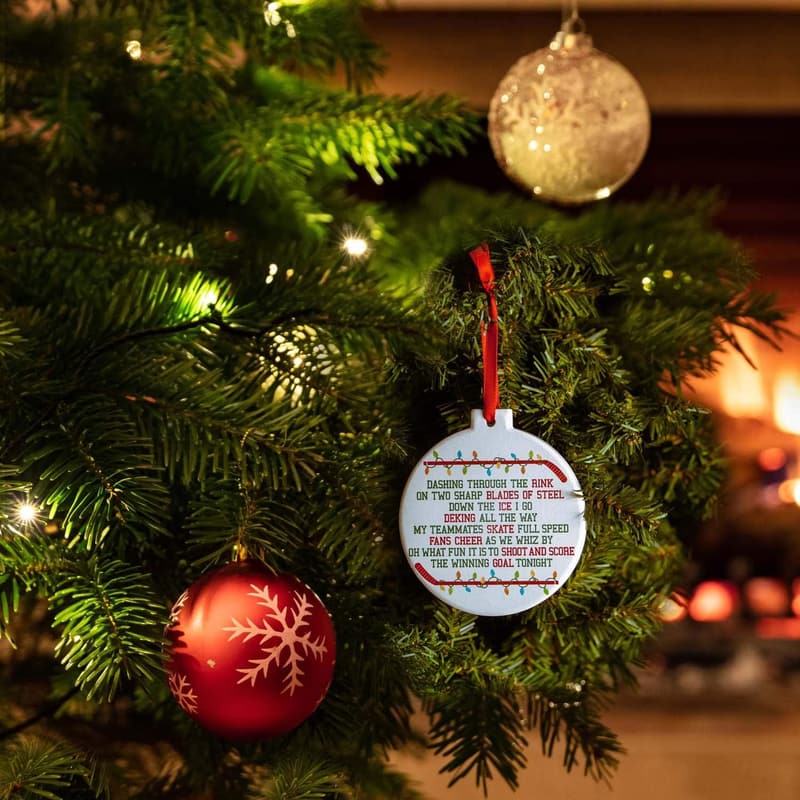 Hockey Ceramic Ornament | Jingle All The Way