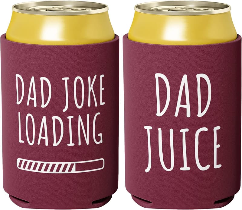 Novelty Insulated Beer Holders with Gag Quotes for Dad