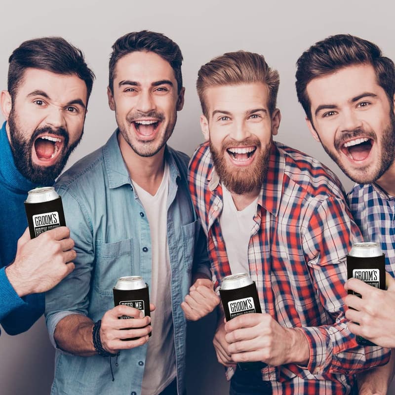 13 Pack Neoprene Can Coolers for Groomsmen Gifts