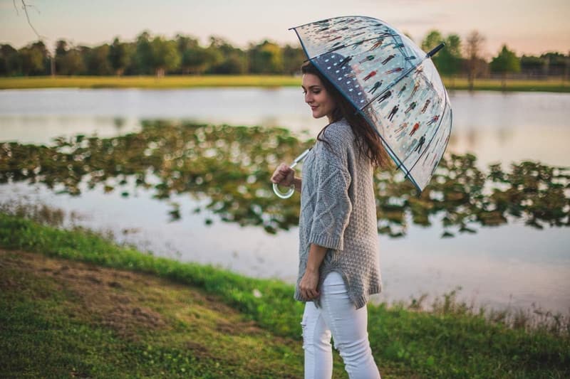 Clear Bubble Dome Umbrella - Modern Design, Auto-Open, Spacious Canopy