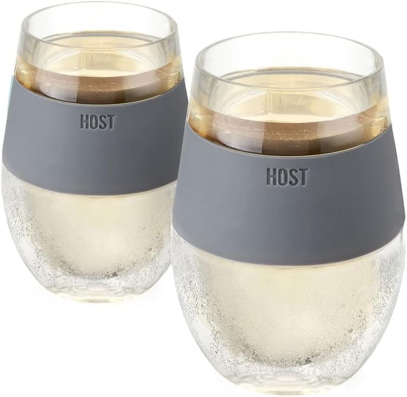 Grey Wine Freeze Cooling Cups (Set of 2)