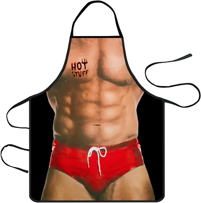 Funny Holiday Apron for Christmas Gag Gift Exchange