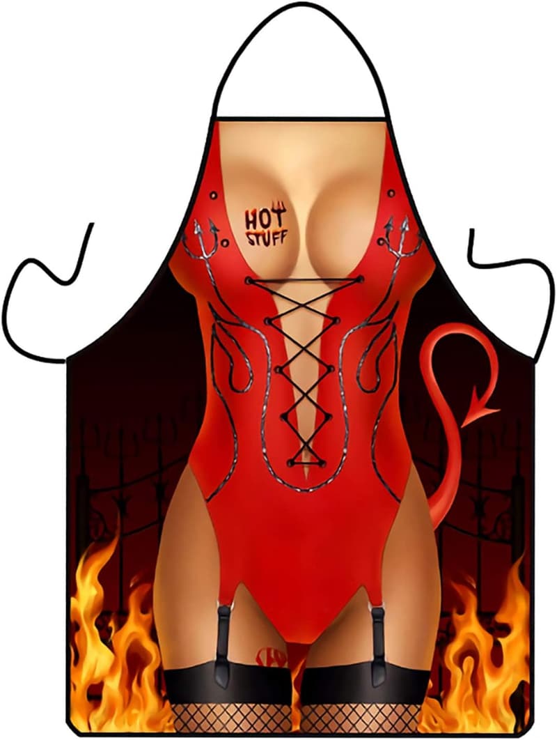 Funny Holiday Apron for Christmas Gag Gift Exchange