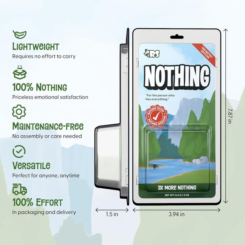 Hilarious Gag Gift Box for Dad, Mom, and Couples Who Want Nothing