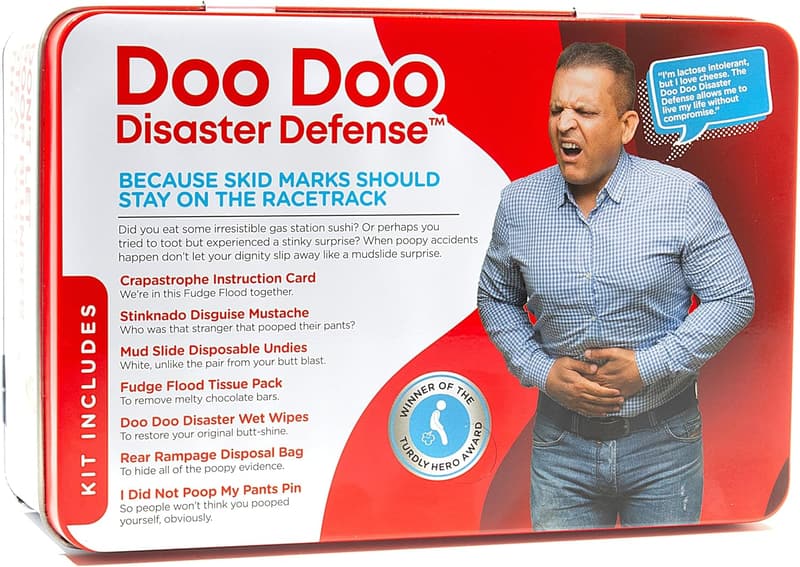 Emergency Poop Prank Survival Kit for Dad - 7 Fun Items