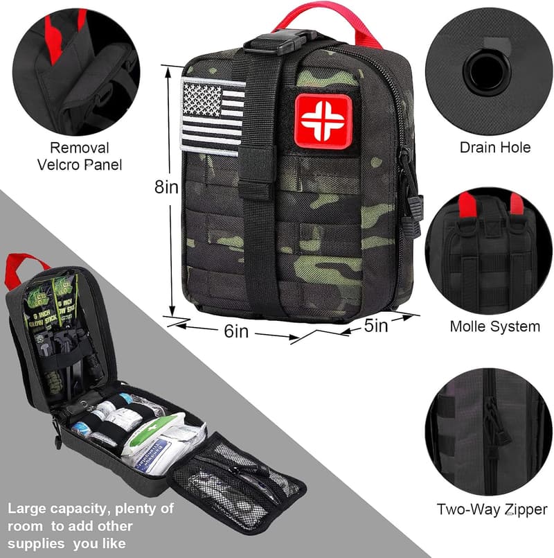 Christmas Survival Kit for Men - 142Pcs Gear & First Aid