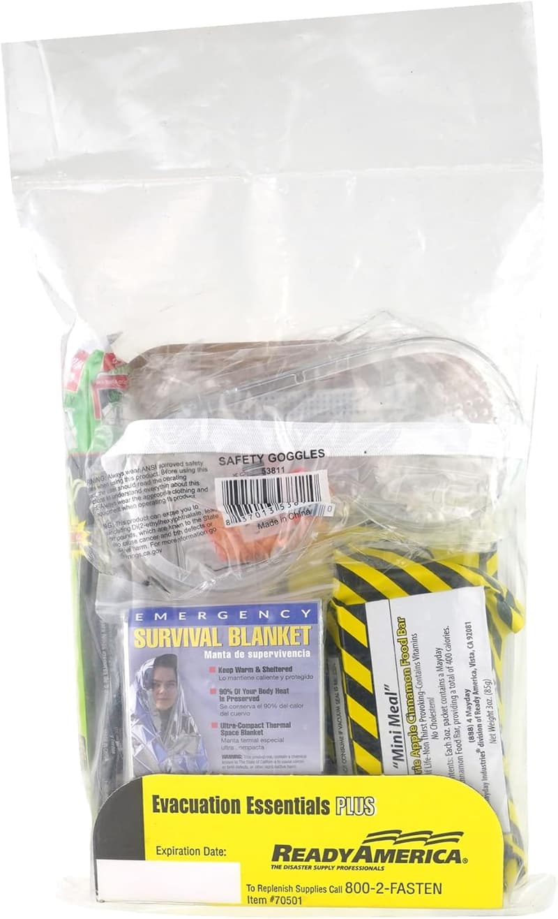 Emergency Preparedness Kit - Compact Survival Bag with 5-Year Food & Water