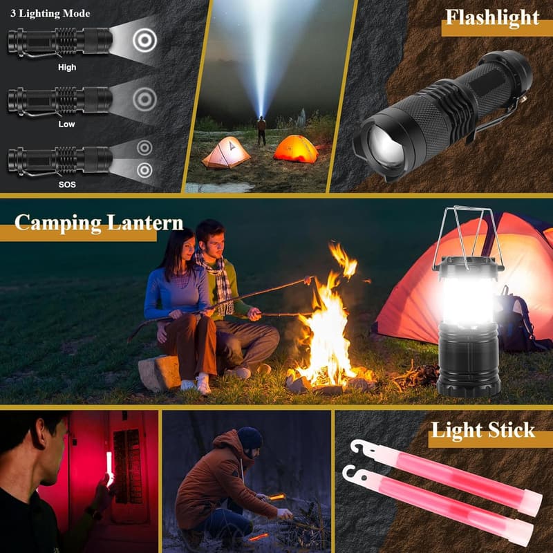 Emergency Survival Kit & First Aid Supplies for Men