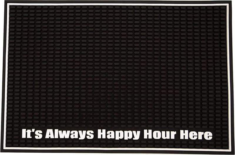 Happy Hour Custom Bar Mat - Durable 18
