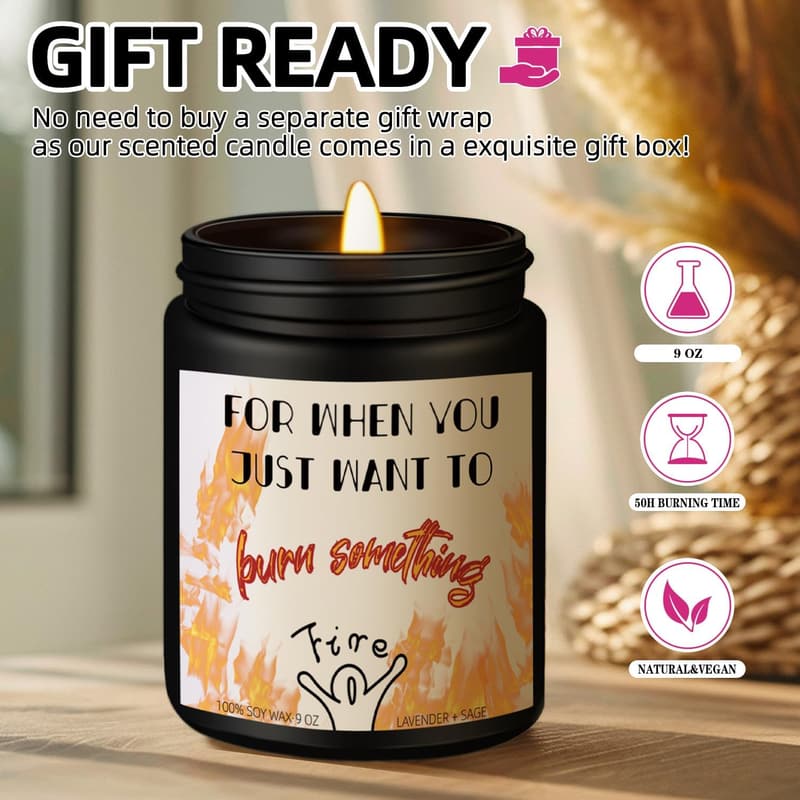 Friendship Candles for Women & Men - Naughty Gift for Any Occasion