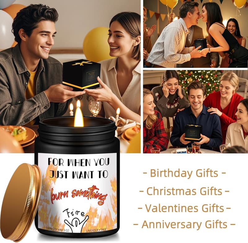 Friendship Candles for Women & Men - Naughty Gift for Any Occasion