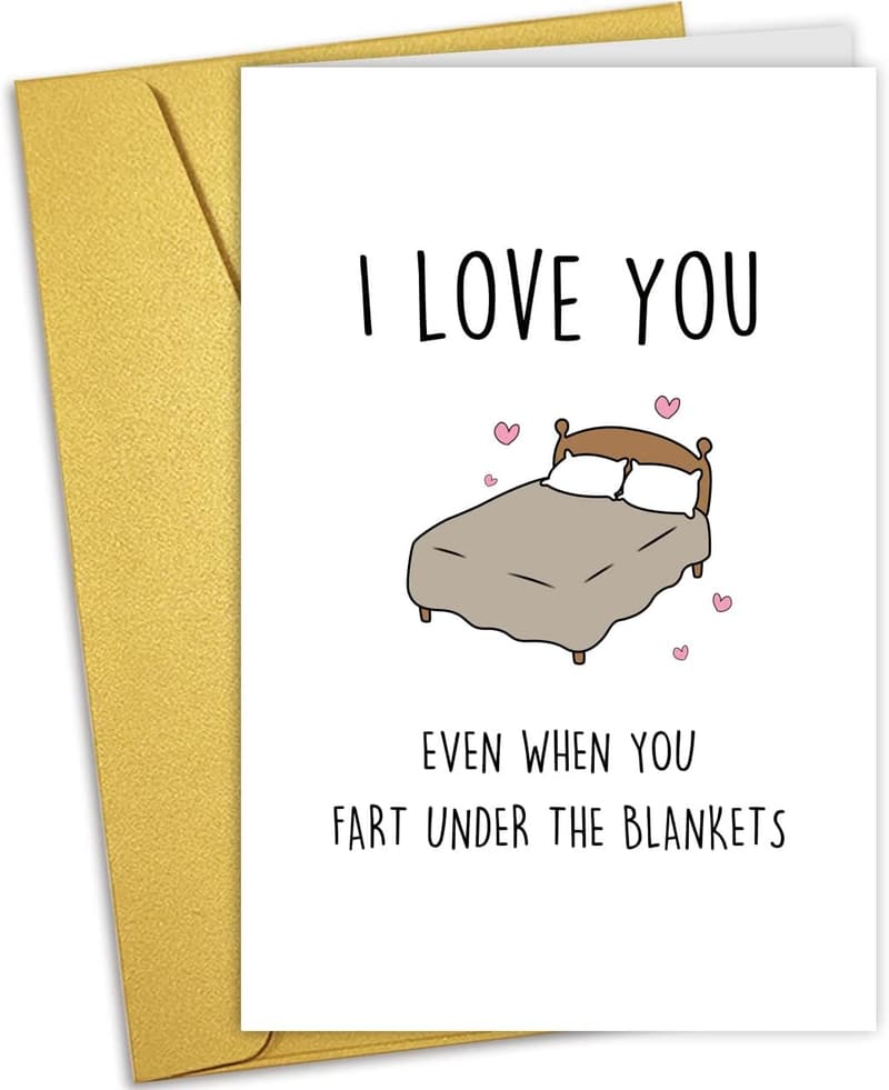 Funny Valentine's Day Card for Couples – Humorous Farts Theme