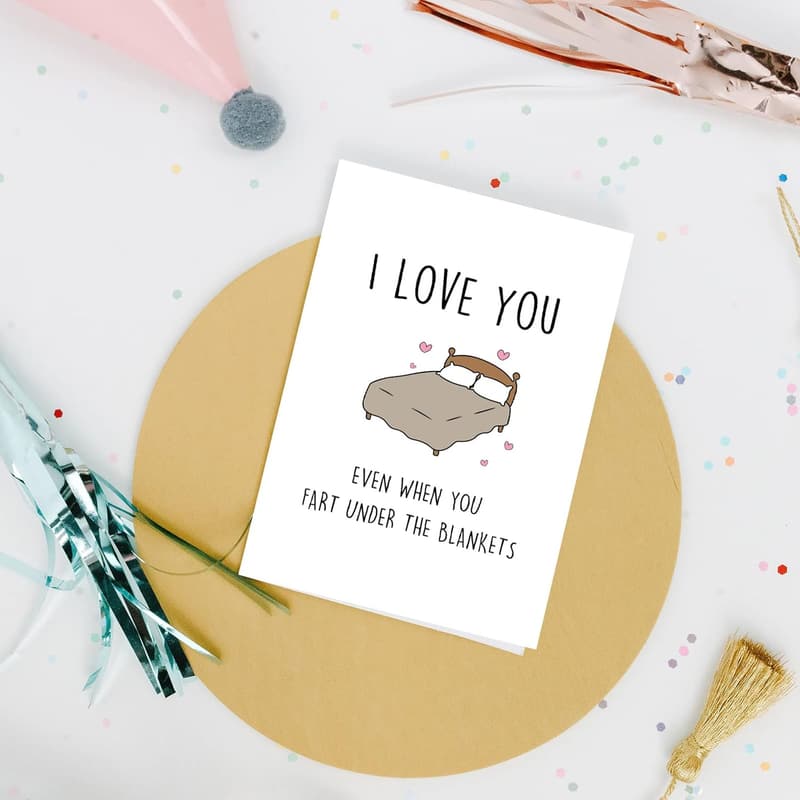 Funny Valentine's Day Card for Couples – Humorous Farts Theme