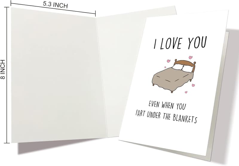 Funny Valentine's Day Card for Couples – Humorous Farts Theme